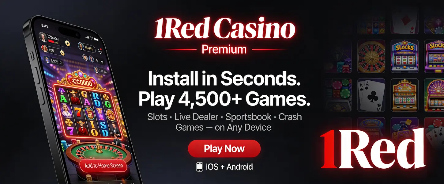1Red Casino mobile app lets UK players install in seconds and access 4,500+ slots, live dealer and sports games on any device.
